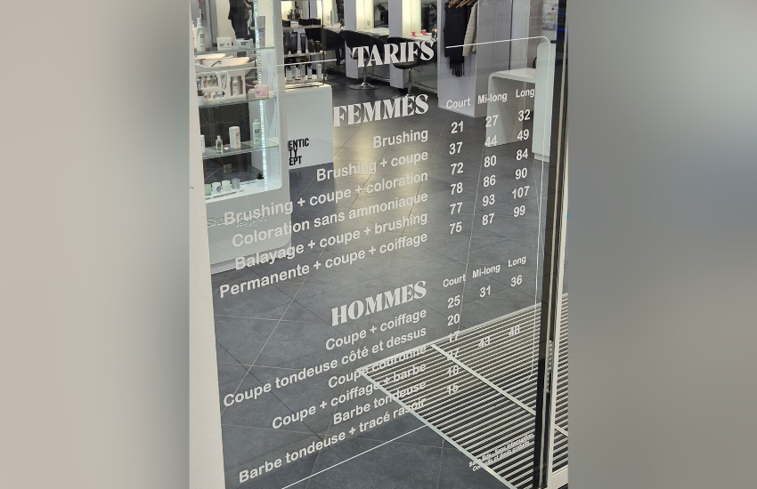 Image de lettrage adhésif